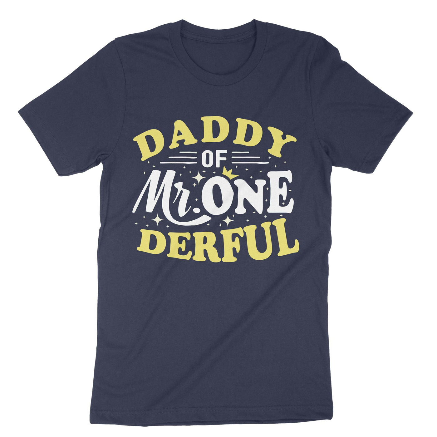 Navy Daddy Of Mr One Derful T-Shirt#color_navy
