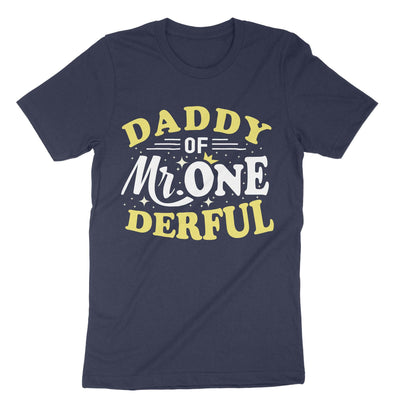 Navy Daddy Of Mr One Derful T-Shirt#color_navy