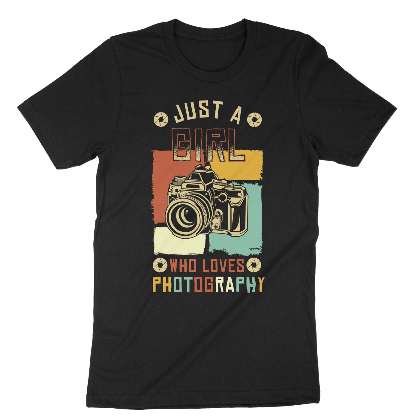 Black Girl Loves Photography T-Shirt#color_black