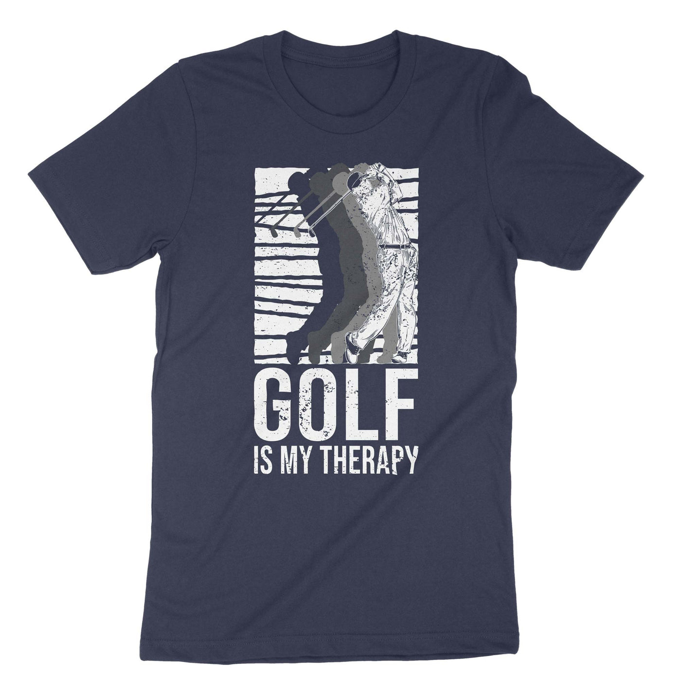 Navy Golf My Therapy T-Shirt#color_navy