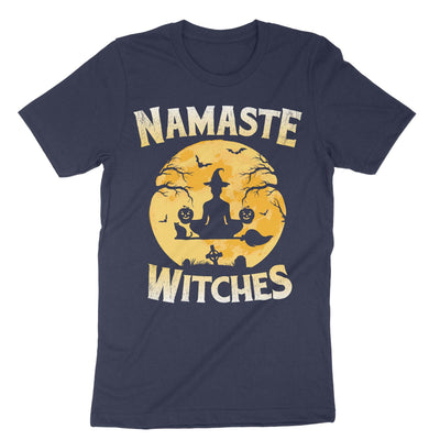 Navy Namaste Witches T-Shirt#color_navy