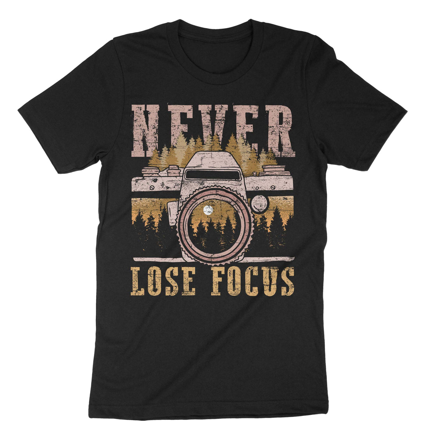 Black Never Lose Focus T-Shirt#color_black