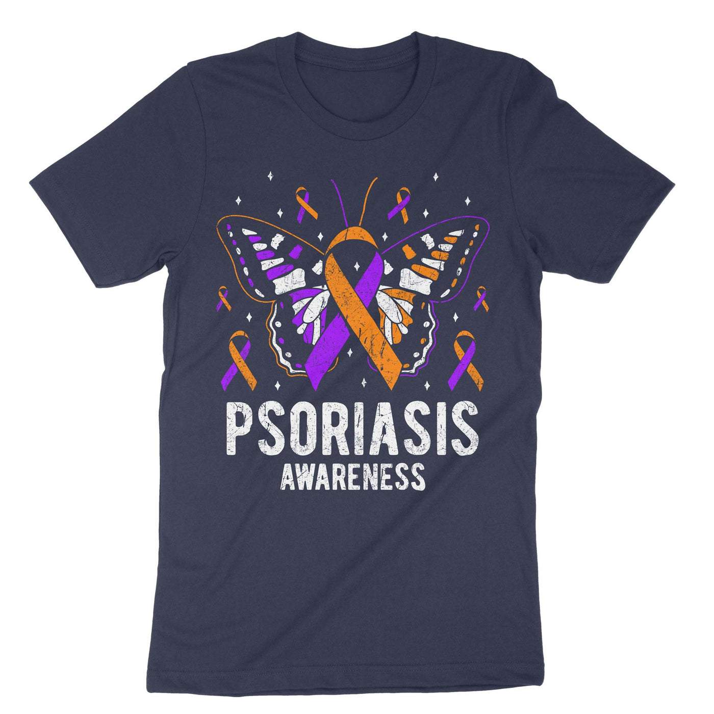 Navy Psoriasis Awareness T-Shirt#color_navy