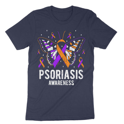 Navy Psoriasis Awareness T-Shirt#color_navy