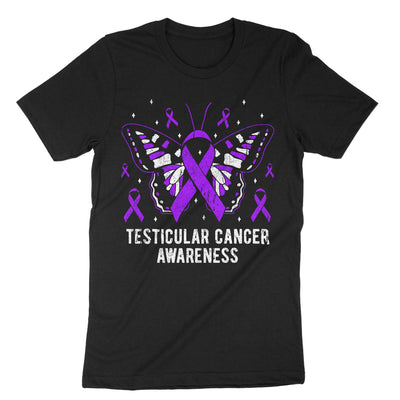Black Testicular Cancer Awareness T-Shirt#color_black