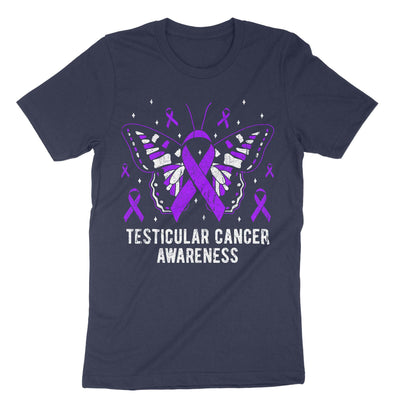 Navy Testicular Cancer Awareness T-Shirt#color_navy