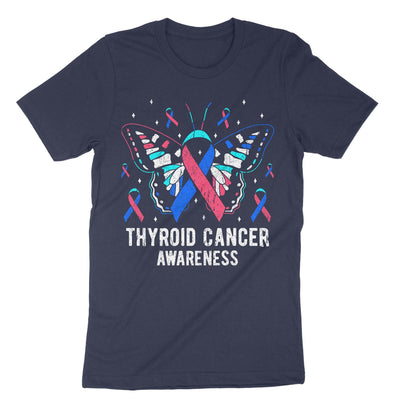 Navy Thyroid Cancer Awareness T-Shirt#color_navy