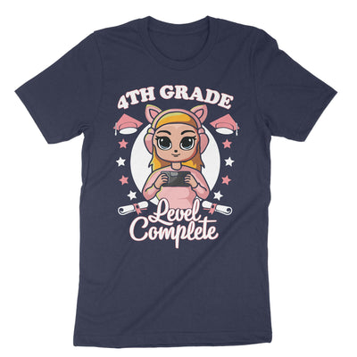 Navy 4th Grade Level Complete T-Shirt#color_navy