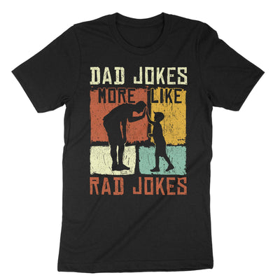 Black Dad Jokes Rad T-Shirt#color_black