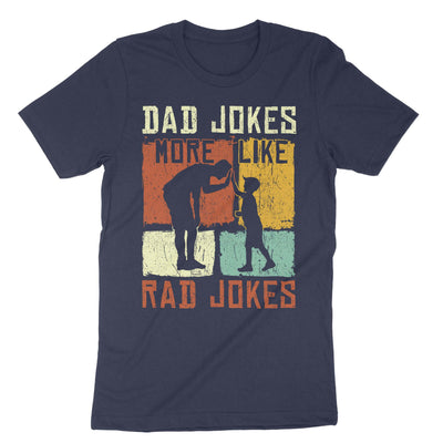 Navy Dad Jokes Rad T-Shirt#color_navy