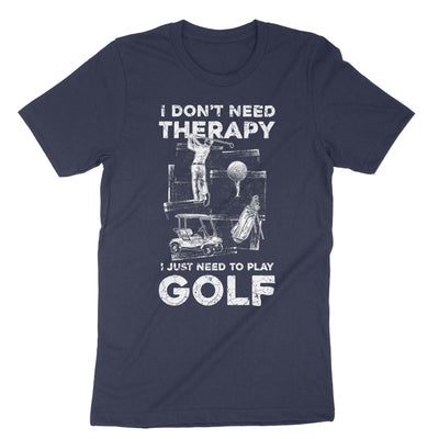 Navy Golf Player Therapy T-Shirt#color_navy