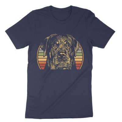 Navy Retro Vintage Rottweiler T-Shirt#color_navy