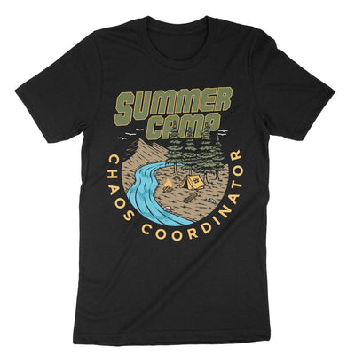 Black Summer Camp Chaos Coordinator T-Shirt#color_black
