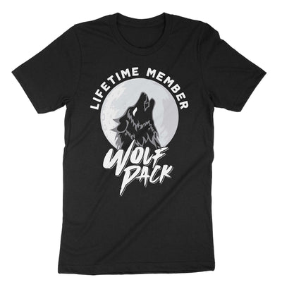 Black Wolf Pack Lifetime Member T-Shirt#color_black