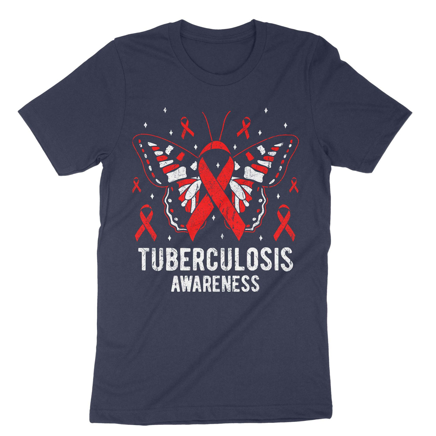 Navy Tuberculosis Awareness T-Shirt#color_navy