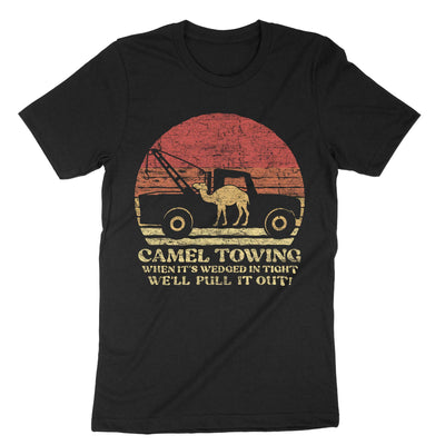 Black Camel Towing T-Shirt#color_black