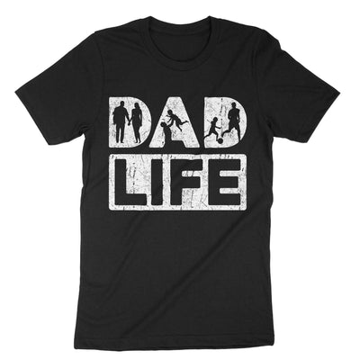Black Dad Life T-Shirt#color_black
