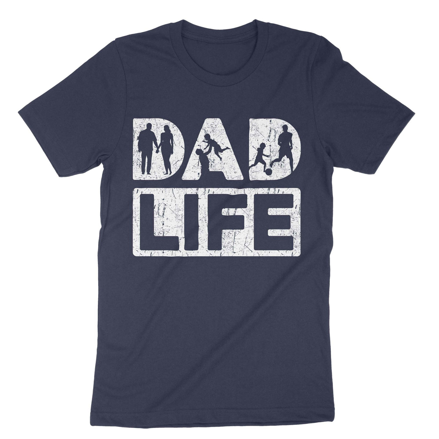 Navy Dad Life T-Shirt#color_navy