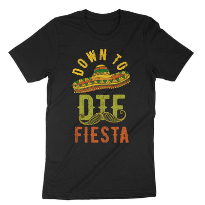 Black Dtf Down To Fiesta T-Shirt#color_black