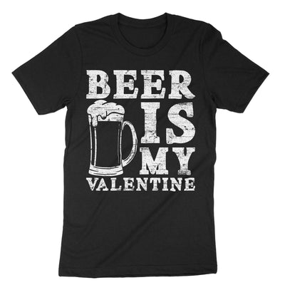 Black Beer Is My Valentine T-Shirt#color_black