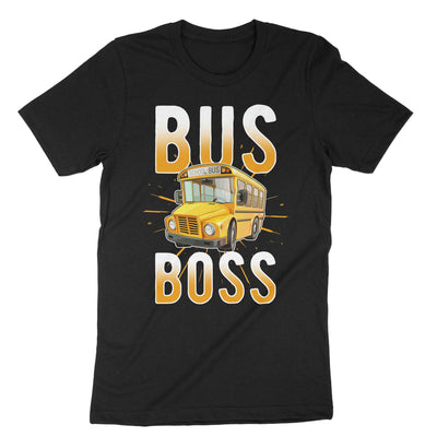 Black Bus Boss T-Shirt#color_black