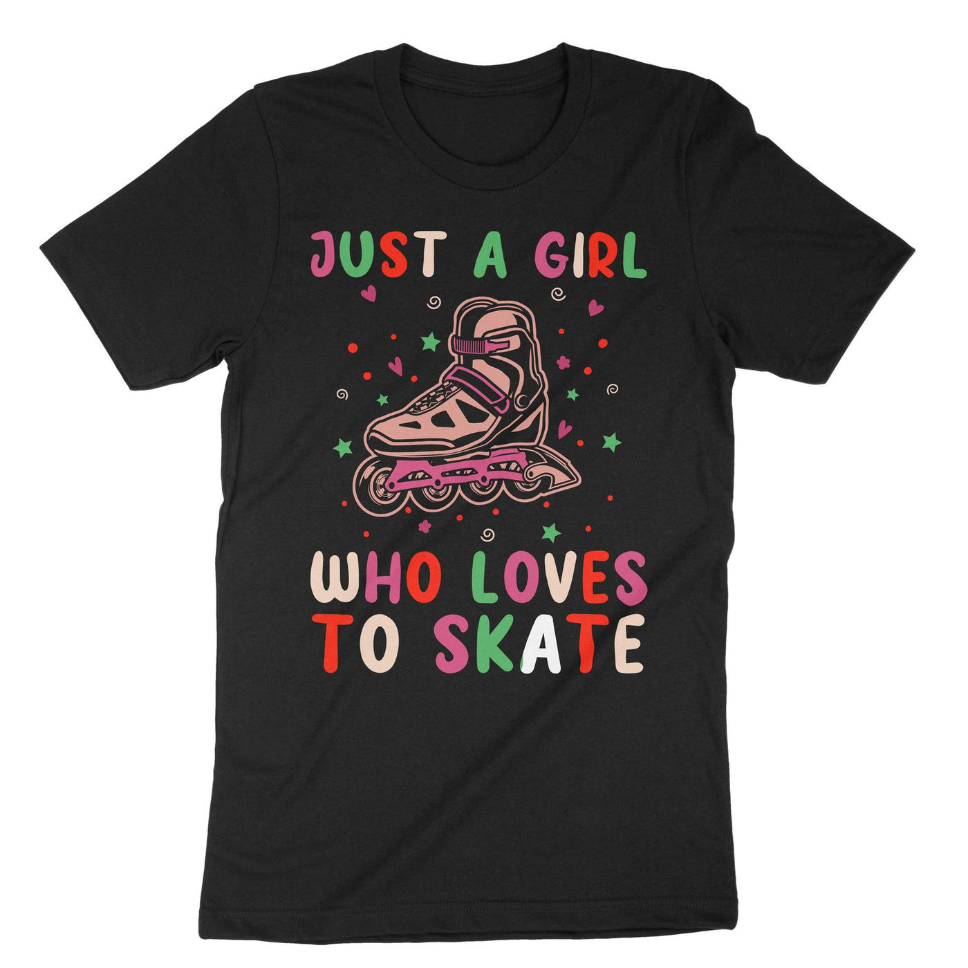 Black Girl Loves Skate T-Shirt#color_black