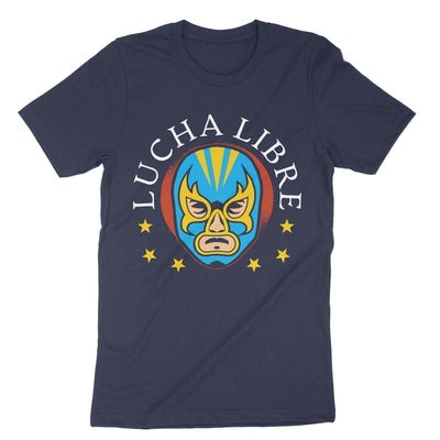 Navy Lucha Libre mexican Wrestling T-Shirt#color_navy