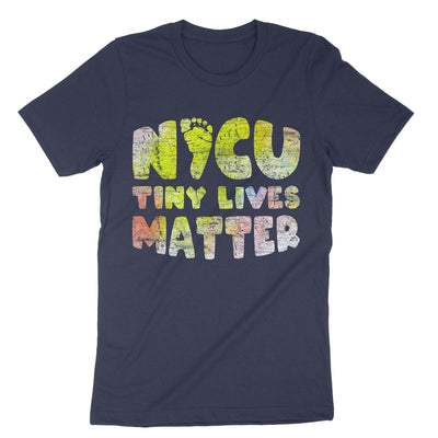 Navy Nicu Tiny Lives Matter T-Shirt#color_navy