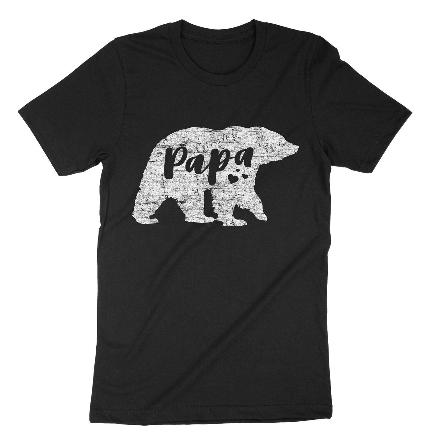 Black Papa Bear T-Shirt#color_black