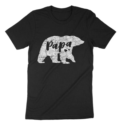Black Papa Bear T-Shirt#color_black