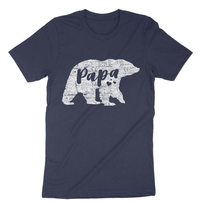 Navy Papa Bear T-Shirt#color_navy