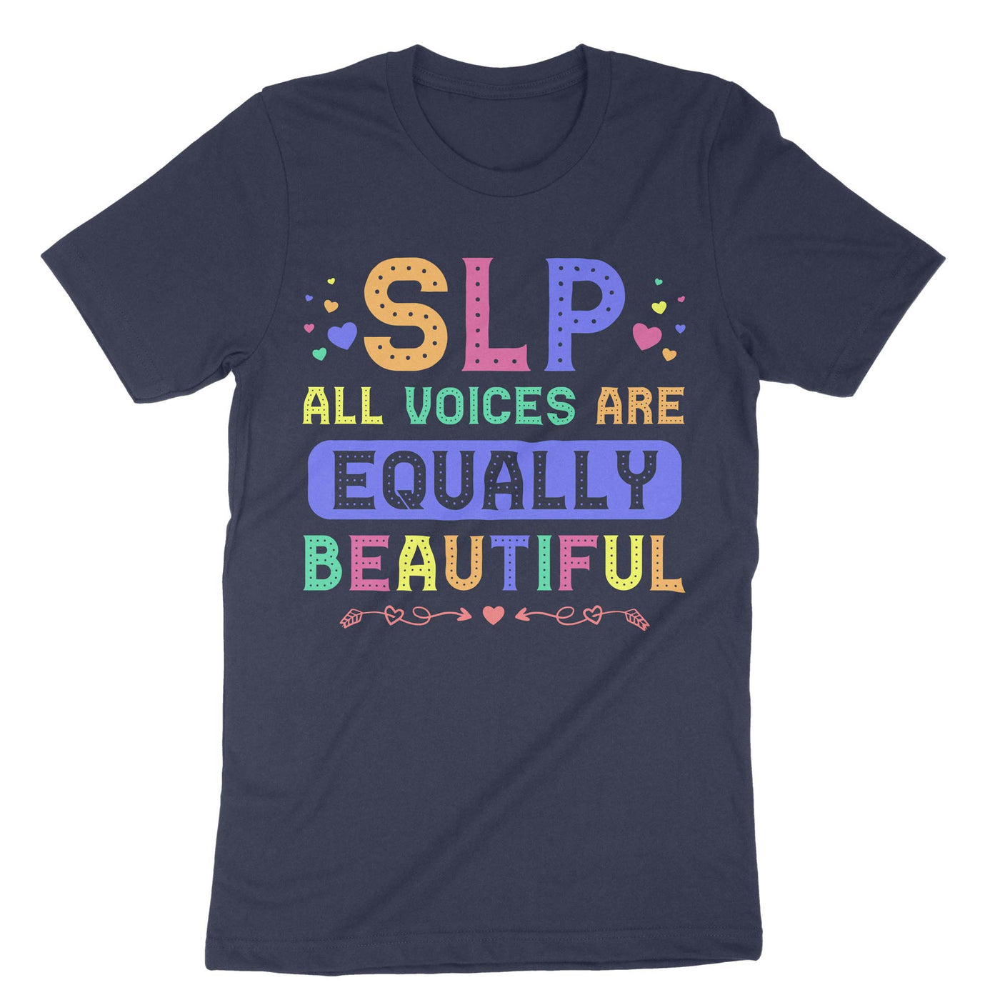 Navy Slp All Voices Are Equally Beautiful T-Shirt#color_navy
