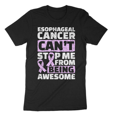 Black Esophageal Cancer Can't Stop Me From Being Awesome T-Shirt#color_black