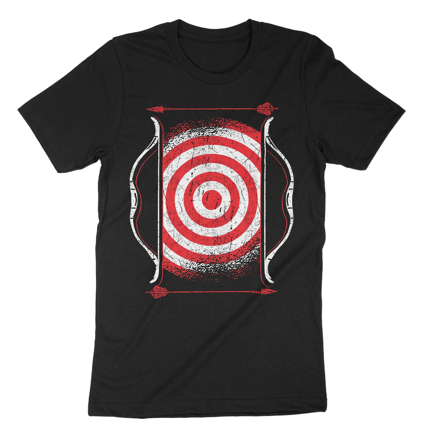 Black Archery Target Arrows T-Shirt#color_black