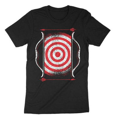 Black Archery Target Arrows T-Shirt#color_black
