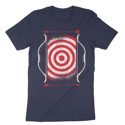 Navy Archery Target Arrows T-Shirt#color_navy