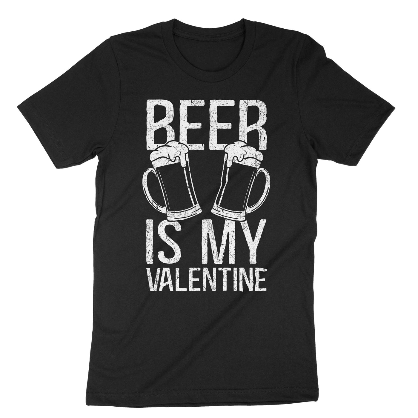Black Beer Is My Valentine T-Shirt#color_black