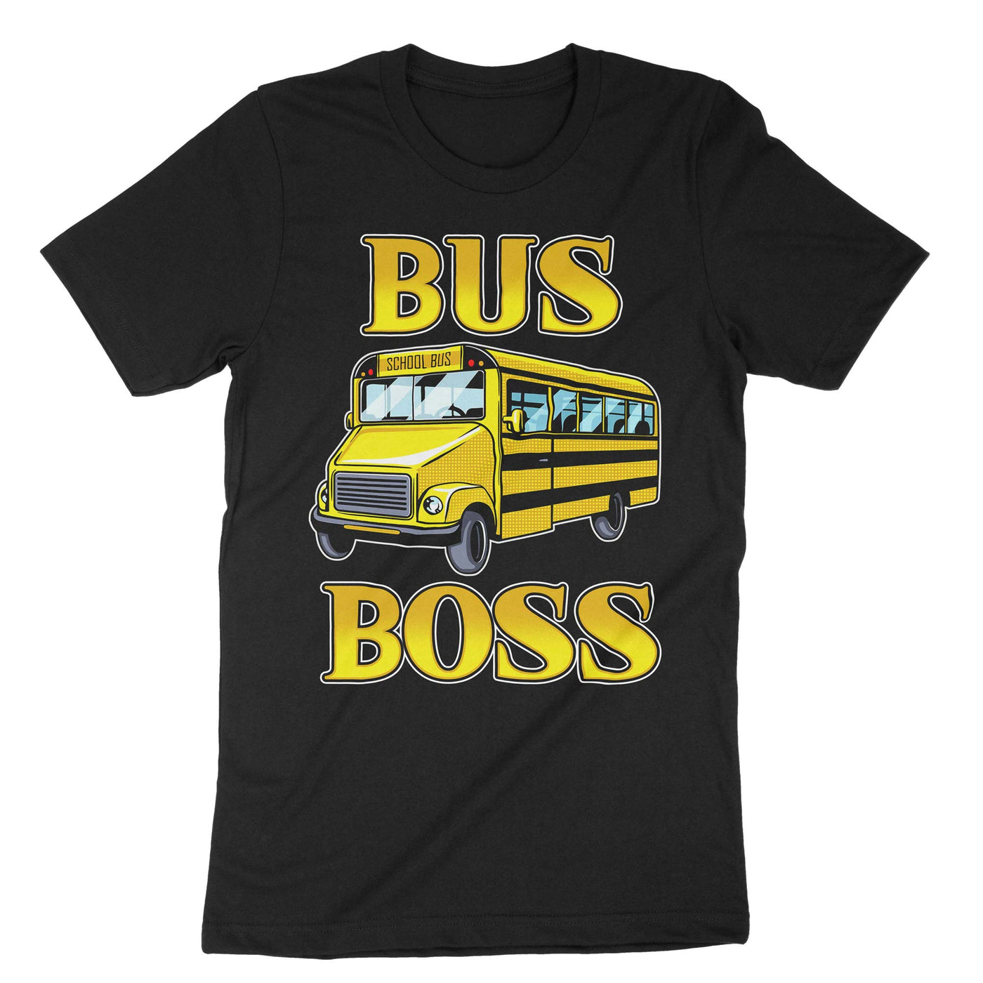 Black Bus Boss T-Shirt#color_black