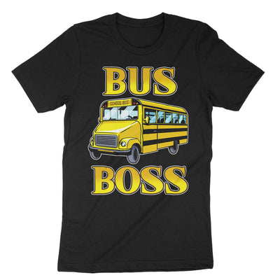 Black Bus Boss T-Shirt#color_black