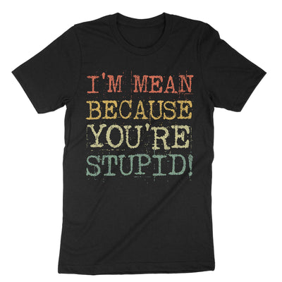 Black I Mean Because Youre Stupid T-Shirt#color_black