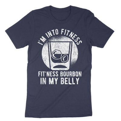 Navy Im Into Fitness Fitness Bourbon In My Belly T-Shirt#color_navy