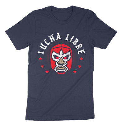 Navy Lucha Libre mexican Wrestling T-Shirt#color_navy