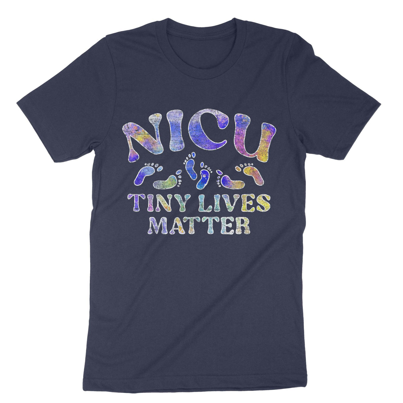 Navy Nicu Tiny Lives Matter T-Shirt#color_navy