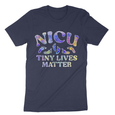 Navy Nicu Tiny Lives Matter T-Shirt#color_navy