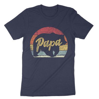 Navy Papa Bear T-Shirt#color_navy