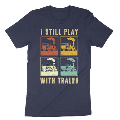 Navy Play With Trains T-Shirt#color_navy