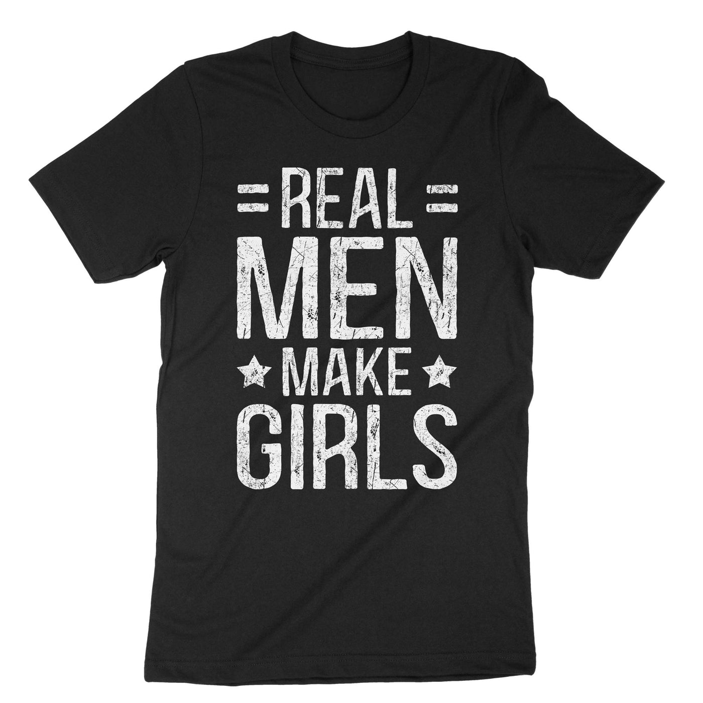 Black Real Men Make Girls T-Shirt#color_black