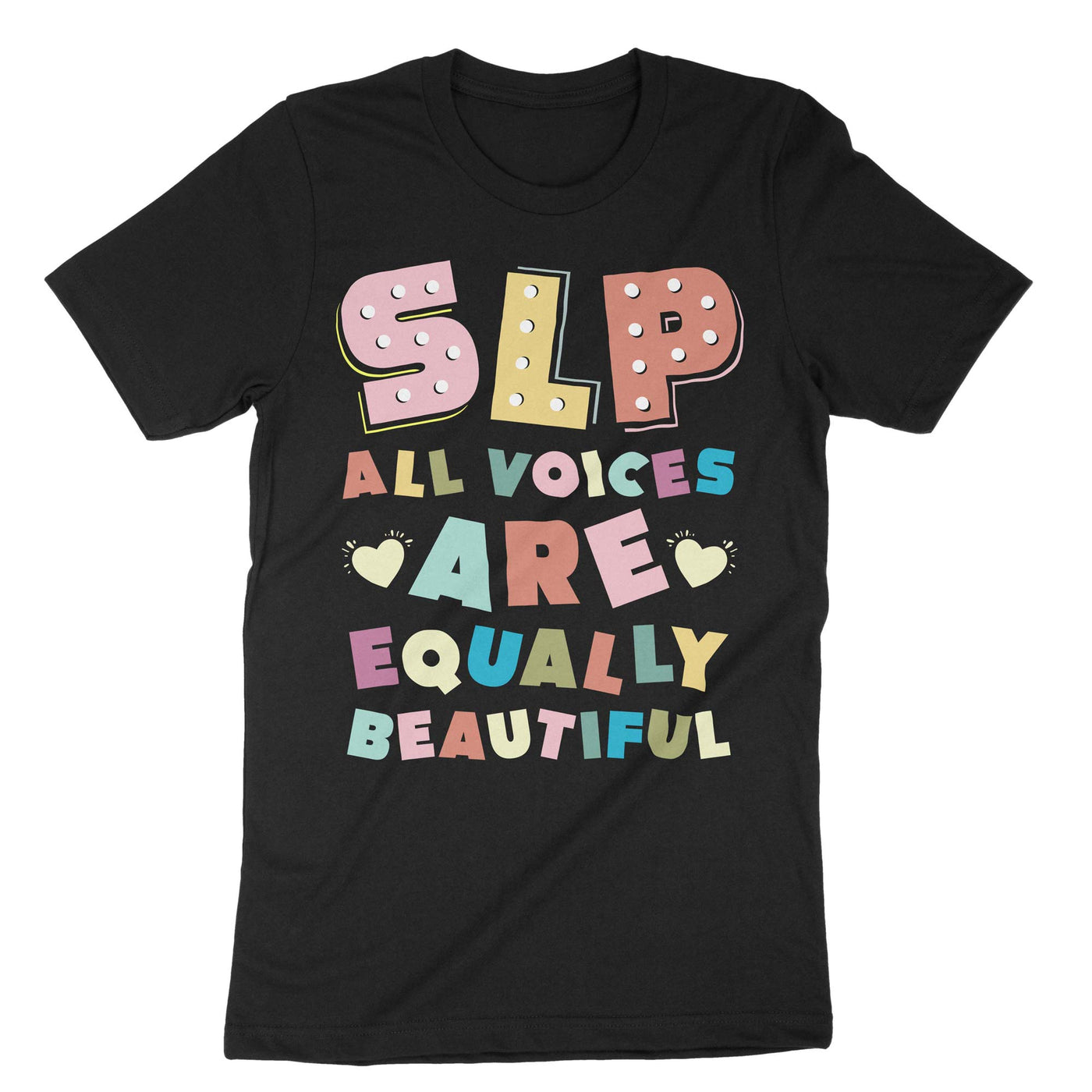 Black Slp All Voices Are Equally Beautiful T-Shirt#color_black