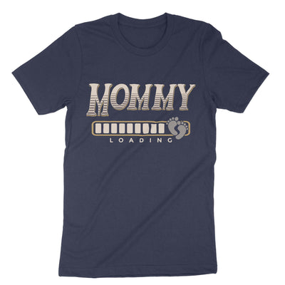 Navy Mommy Loading T-Shirt#color_navy