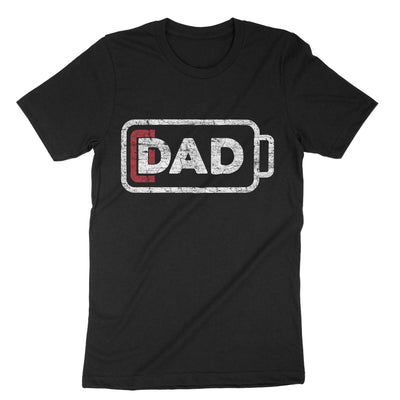 Black Tired Dad T-Shirt#color_black